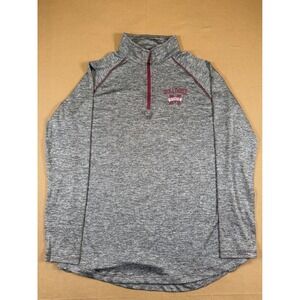 Colosseum Mississippi State Bulldogs Light Pullover Gray Quarter‎ Zip Women's L